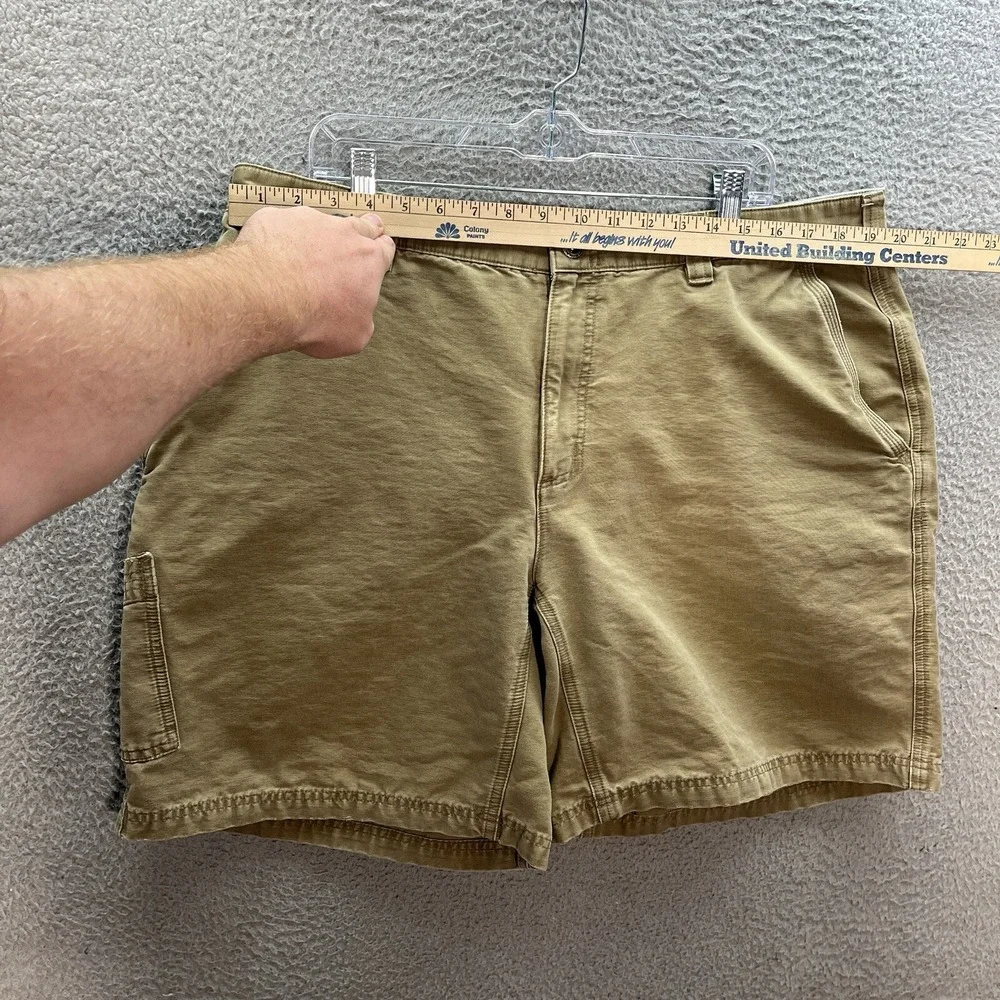 Columbia Shorts Mens 40 Tan Duck Canvas Utility Outdoors Hiking Camping Workwear